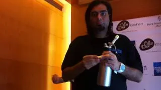 Chef Gaggan Anand cooking demo: Fluffy Dokhla
