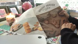 Ad-free ASMR; turning pages of holiday baking magazine - soft spoken and whispered