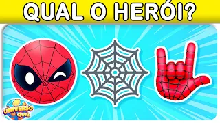 Adivinhe os SUPER HERÓIS pelos Emojis | Quiz Super Heróis