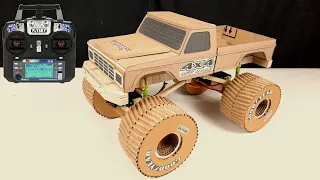 RC 4x4 Monster Truck | 4 wheel steering | Amazing Diy | Off road truck in action