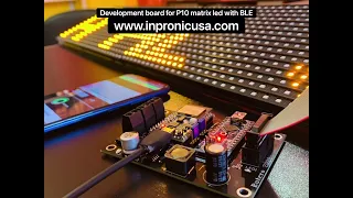 Development Board P10 Matrix BLE with ESP32 and Arduino