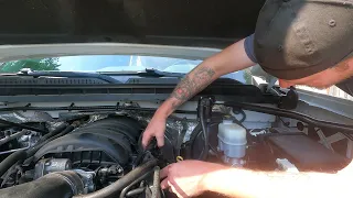 oil catch can installed on 16 Silverado