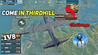 PLAYERS CHALLENGE 🔥 ME ON ALL MIC FOR LAND IN THIRDHILL 1v4 FULL GAMEPLAY - PUBG MOBILE LITE