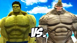 The Hulk vs Rhino (Spider-Man) - Epic Battle