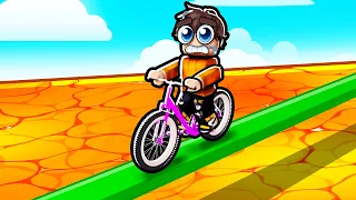 Roblox Obby Dar pe Biciclete! *SUPER TARE*