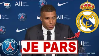 MBAPPÉ ANNONCE SON DÉPART DU PSG POUR LE REAL MADRID !