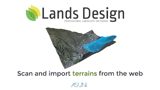 Scan Import terrains from the web in Lands Design for Rhino