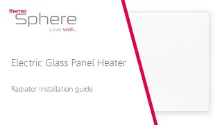 Electric glass panel heater installation