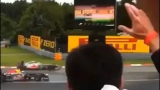 Jenson Button overtaking Sebastian Vettel for winning the Canadian Grand Prix in 2011! 😍😳🙌🏻