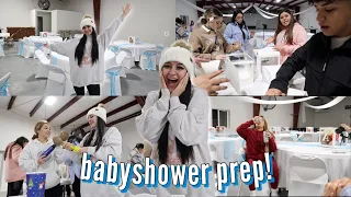 MY BABYSHOWER PARTY PREP!! | VLOGMAS DAY 4 // blancaj