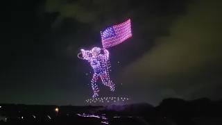 Drone light show in North Richland Hills tonight!
