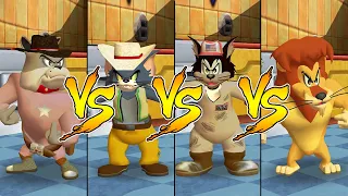 Tom and Jerry in War of the Whiskers HD Tom Vs Spike Vs Butch Vs Lion (Master Difficulty)