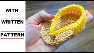 How to Crochet Baby Sandals Design, Crochet baby shoes