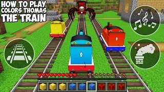 REALISTIC THOMAS THE TRAIN vs RED THOMAS vs YELLOW vs CHOO CHOO CHARLIES! HOW TO PLAY in Minecraft!