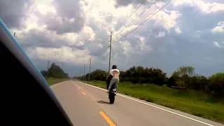 Randy doin a wheelie