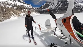 Adventure with gyrocopters on Mont Blanc