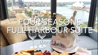 Four Seasons Hotel Sydney | Full Harbour Club Suite | Canapés & Breakfast at Lounge 32 | 悉尼四季酒店