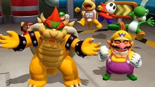 Super Mario Party - MiniGames - Mario Vs Peach Vs Bowser Vs Wario