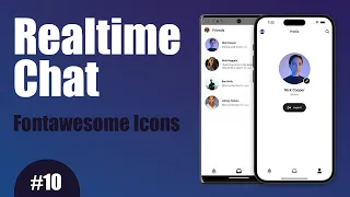 Realtime Chat - 10 Fontawesome Icons