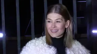 Rosamund Pike at 2019 Givenchy show in Paris