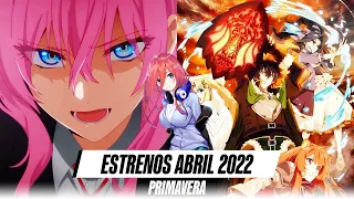 CARTELERA ANIME PRIMAVERA 2022 - ESTRENOS ABRIL