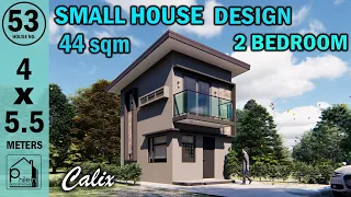 SMALL HOUSE DESIGN | 44 sqm (474 sq ft)  2 - BEDROOM HOUSE