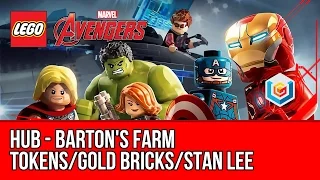 LEGO Marvel's Avengers Barton's Farm Hub Collectibles - Character Tokens/Gold Bricks/Stan Lee