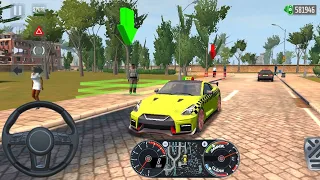 Taxi SIM 2020 | Rome City : Yellow Nissan GT-R Sports Car Wheel Drive Car Simulator Android Gameplay