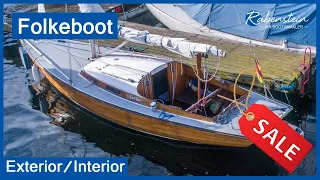 Folkeboot is for sale - exterior / interior view