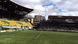 Watch: Portland Timbers fans sing national anthem ahead of home opener