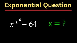 A Fun Olympiad Exponential Question