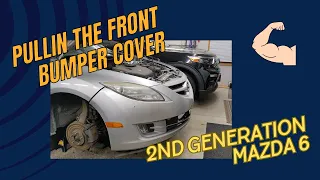 Front bumper cover removal and disassembly 2nd Gen Mazda 6