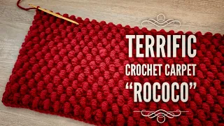 ПОТРЯСАЮЩИЙ КОВЕР КРЮЧКОМ 🥀 "ROCOCO" 🥀 ВЯЖЕМ ИЗ ОСТАТКОВ ПРЯЖИ!!! 💥 / HOW TO CROCHET A CARPET