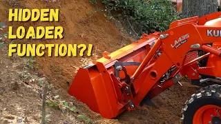 #29 Kubota B2601 - Hidden front end loader function? Tractor tips and tricks.