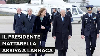 Arrivo del Signor Presidente Mattarella all’aeroporto di Larnaca