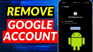 How to REMOVE Google account from Android phone 2024