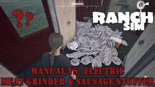 How to Use the Manual AND Electric Meat Grinder & Sausage Stuffer in Ranch Simulator