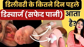 डिलीवरी के कितने दिन पहले डिस्चार्ज आता है ? White Discharge In Pregnancy 🫄@ReshusVlogs