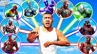 FRANKLIN Upgrading TO THE STRONGEST SPIDERMAN  in GTA 5 (Hindi) | GTA5 AVENGERS (GTA 5 mods)