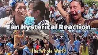 Fans Crazy Reactions Argentina Winning World Cup 2022 | Argentina Fans Euphoria Celebration.