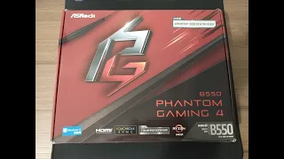 Unboxing placa mãe Asrock B550 Phantom Gaming 4 (vem com BIOS atualizada?)