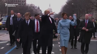 Trump Leads Inaugural Parade Through Washington