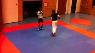 ITF Tae Kwon Do (red) VS Boxing (blue)