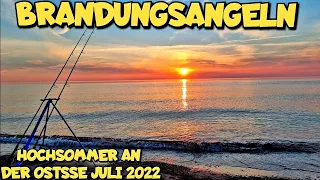 Brandungsangeln Im Hochsommer an der Ostsee Juli 2022. Geht da was?