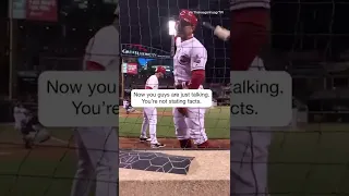 When Joey Votto responded to a heckler in the stands 👀 #shorts