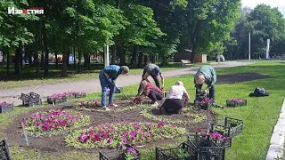 В Харькове проводятся работы по благоустройству парка Машиностроителей