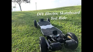 DIY Electric Skateboard test ride