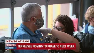 Tennessee moving to Phase 1c next week