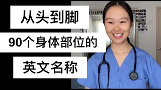 [chn/eng] From Head To Toe: 90 Body Parts in English 从头到脚：90个身体部位的英文名称