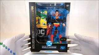 (ASMR) McFarlane Toys: DC Multiverse: Superman (Action Comics #1) Platinum Edition Unboxing!